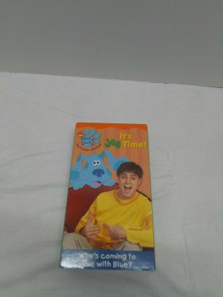 Blues Clues - Its Joe Time Vhs,  2002 Rare Hard To Find