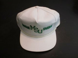 Vintage Michigan State Spartans Rare Snapback Hat Cap Old Stock 80 