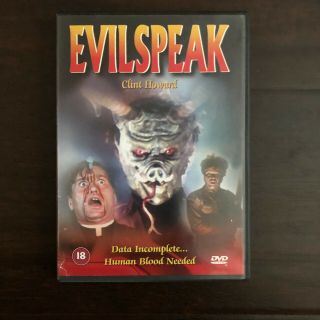 Evilspeak 1981 Dvd Import Clint Howard Rare Evil Speak Oop Horror Cult