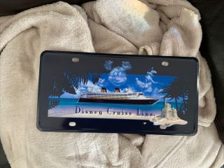 Disney Cruise Line Metal License Plate Rare