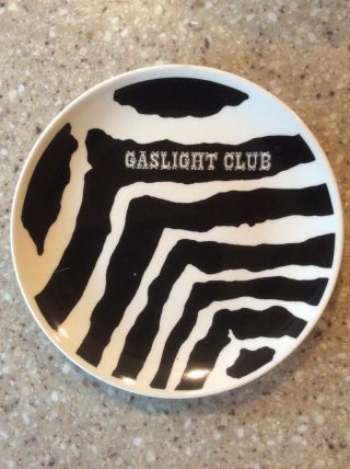 Gaslight Club - Chicago The Sabina Line - Little 6 " Plate Zebra Pattern Rare