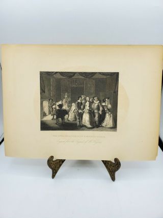 Antique Engraving Print From The Of William Hogarth 11  X 8  28