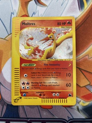 Pokemon Tcg Moltres Skyridge Holo Rare H20/h32 Single