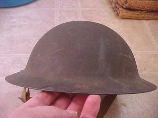 Ww1 Helmet With A Cairns Firemans Liner Kelly Ww2 Or Brodie Ww1 Style Rare