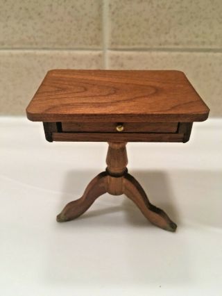 Vintage Dollhouse Miniature Fomerz Pedestal Table 1:12