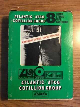 Rolling Stones Sticky Fingers Rare Ampex 8 Track Tape Late Nite Bargain