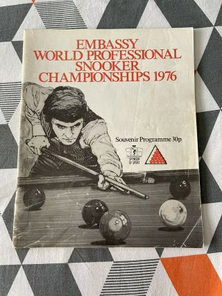 Embassy 1976 World Snooker Championship Programme - Rare