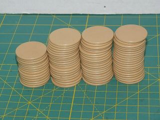 74 Antique Clay Poker Chips Vintage Rare Old Poker Chips Gambling Game