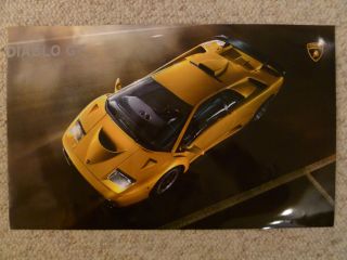 1999 – 2000 Lamborghini Diablo Gt 400 Print Picture Poster Rare Awesome L@@k