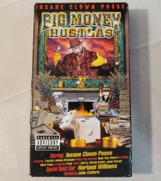 Insane Clown Posse Big Money Hustlas Rap 1999 Vhs - Extremely Rare Out Of Print
