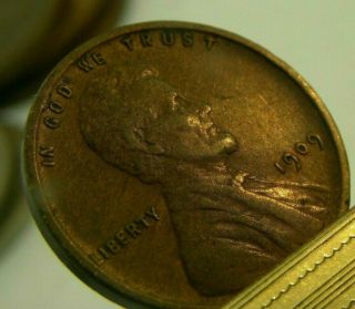 1909 Vdb Lincoln Cent Wheat Penny One Cent Coin United States Htf Rare Key