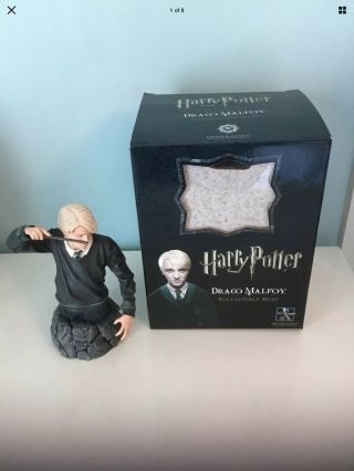 Harry Potter Draco Malfoy Gentle Giant Bust Slight Damage To Cuff Rare