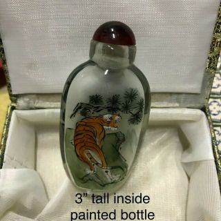 Chinese Reverse Inside Painted Glass Snuff Bottles