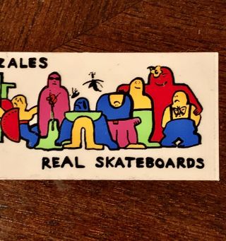 Vintage MARK GONZALES REAL SKATEBOARDS 90’s STICKER Rare NOS 3