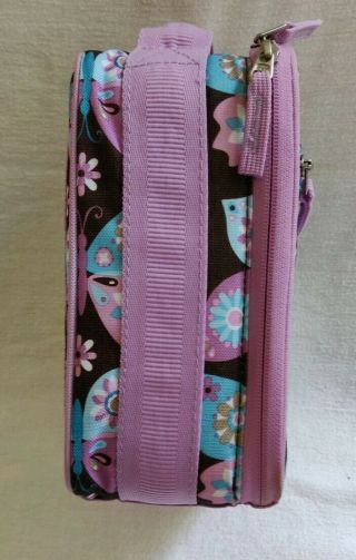 Pottery Barn Kids Mackenzie Lavender Butterfly lunch bag,  classic style. 3