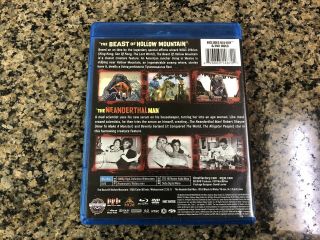 THE BEAST OF HOLLOW MOUNTAIN / NEANDERTHAL MAN BLU RAY DVD RARE OOP SCREAM 2