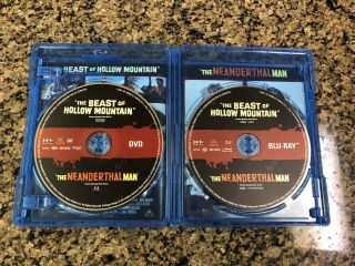 THE BEAST OF HOLLOW MOUNTAIN / NEANDERTHAL MAN BLU RAY DVD RARE OOP SCREAM 3