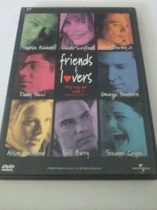 Friends And Lovers (dvd,  1999) Robert Downey Jr. ,  Claudia Schiffer,  Rare