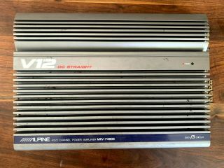 Old School Alpine Mrv - F400s V12 4 Channel Amplifier,  Rare,  Flagship,  Japan,  Sq