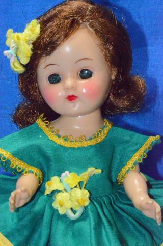Vintage 8 " Cosmopolitan Ginger Doll Slw Ml (ginny Competitor) Display Doll