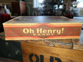 Antique 5 cent,  1945 OH HENRY candy box and wrapper.  True Detective mysteries 3