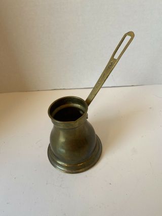 Antique Copper Turkish Style Coffee Pot Server Ladle Butter Melter Decor