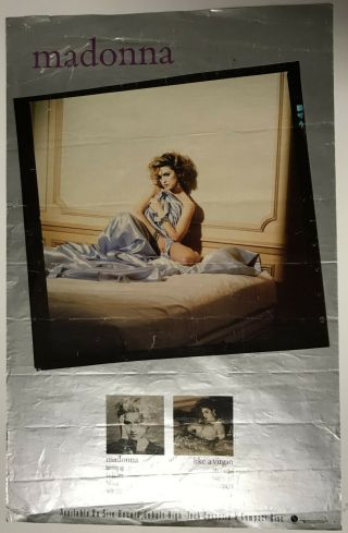 Madonna Rare Us Record Store Poster - (1984)