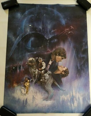 The Empire Strikes Back 1980 Star Wars Movie Poster Rare No Text 20x27