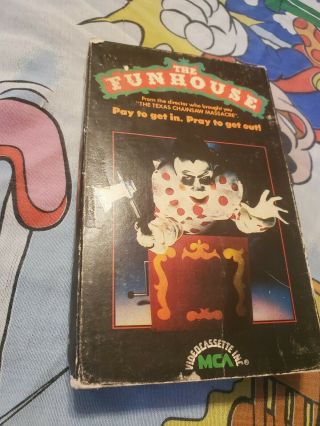 The Funhouse - Beta 1982 - Mca 1st Release Rare Slasher Oop Horror Gore
