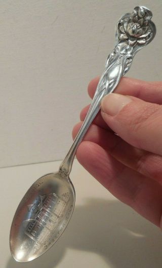Antique Sterling Silver Sabetha Kansas Souvenir Spoon Made By Watson Subsidiary