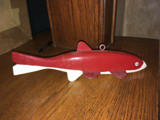 Leroy Howell Copycat? Folk Art Fish Spear Spearing Decoy - Minnesota Darkhouse