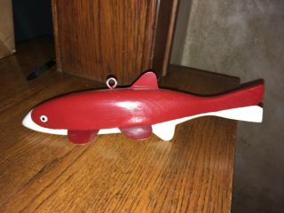 LEROY HOWELL Copycat? Folk Art Fish Spear Spearing Decoy - Minnesota Darkhouse 2