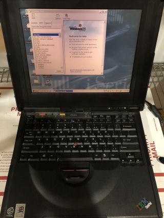 Rare Ibm Thinkpad I Series Laptop Windows 98