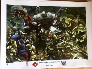 Mondo Bng Motu Tmnt Gi Joe Vs Transformers G1 24x18 Art Print Poster 2003 Rare