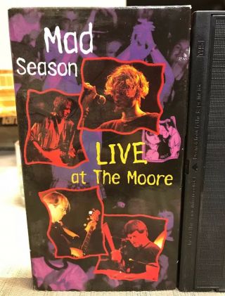 Mad Season Live At The Moore Vhs Tape (guest Appearances/music Video) Rare