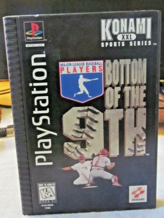 Rare - Bottom Of The 9th Complete Playstation 1 Game Ps1 Long Box Ninth Baseball