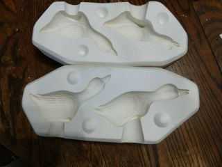 Rare Vintage 1987 Small Shelf Ducks Ceramic Or Slip Casting Mold Scioto S - 1281