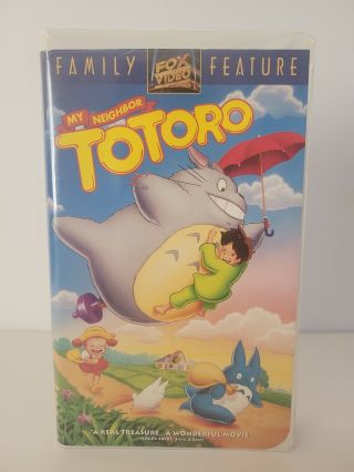 My Neighbor Totoro (vhs,  1994) Clamshell Case Rare Oop