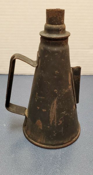 B & O Railroad Smudge Pot,  Oil Wick Lamp Vintage Antique Johnson Urbana Ohio
