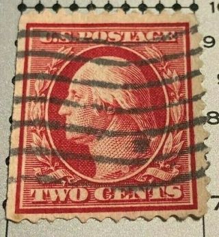 Rare U.  S.  Stamp 1909 Two Cent Washington Red