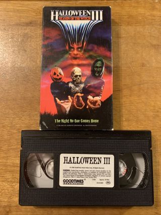 Halloween Iii 3 Season Of The Witch Vhs (rare Goodtimes Release) Vintage Horror