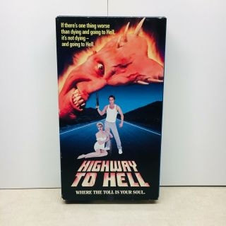 Highway To Hell Rare Vhs 1992 Patrick Bergen,  Chad Lowe & Kristy Swanson