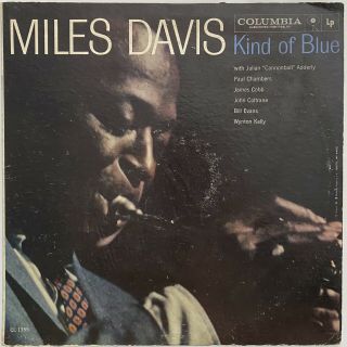 Jazz Miles Davis - Kind Of Blue Lp Vinyl Mono 1st Press Misprint Cover Very Rare