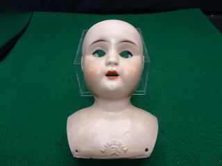 Antique Germany Minerva Tin Doll Head 5 - 1/4” Tall