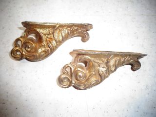 Antique French And / Or American Cast Figural Clock Attachments