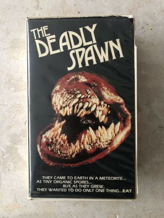 The Deadly Spawn Vhs Canadian Rocky Mountain Planet Video Rare Horror Aliens