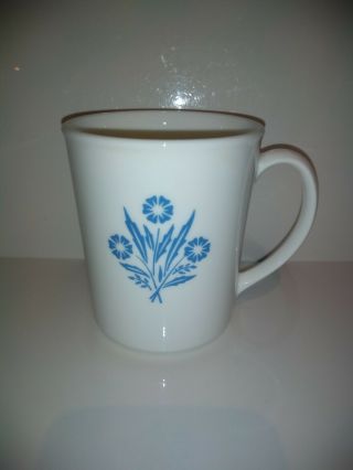 Vintage Corning Ware Blue Cornflower Coffee Mug Cup Rare Htf Made In Usa