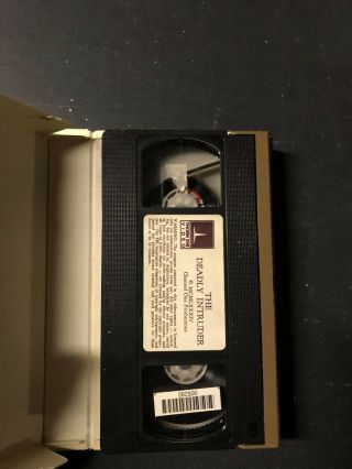 THE DEADLY INTRUDER THORN HORROR SOV SLASHER VHS BIG BOX OOP RARE SLIP HTF 3