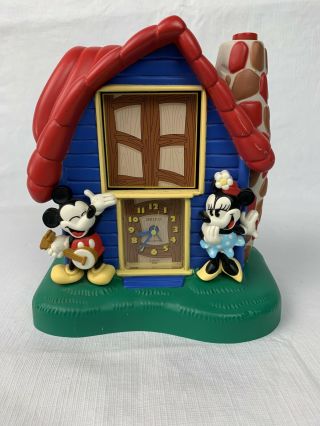 Rare Vintage Seiko Disney Alarm Cuckoo Clock.  Mickey,  Minnie,  Donald.