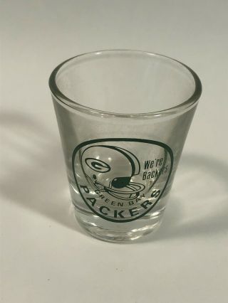Vintage 1960s / 70s Old Green Bay Packers Nfl Football Collector Shot Glass Rare